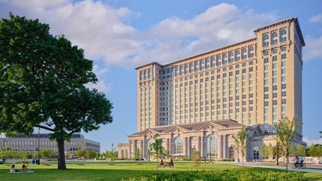 Hilton and ford unite to revitalize michigan central station as